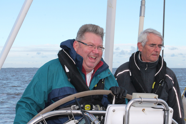 Business leaders and MPs navigate the Energy Estuary to celebrate 10 years of CatZero yacht